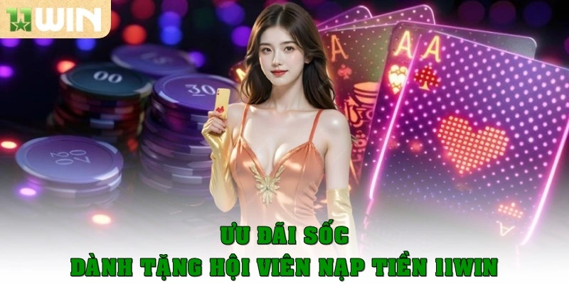 Ưu đãi sốc dành tặng hội viên nạp tiền 11win